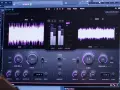 Ustawienia wtyczki audio, w tym suwaki i wykresy, pokazujące kontrolę nad **soft clipping** i poziomami sygnału.