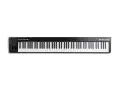 Czarny keyboard M-Audio Keystation 88 MK3 z 88 klawiszami, idealny do tworzenia muzyki.