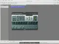 Wtyczka EXS24 z efektami, w tym pogłos, w programie Logic Pro.