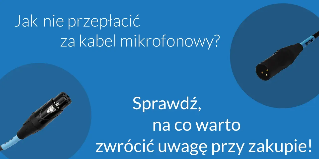 Rodzaje kabli audio: dwa złącza XLR, jedno męskie, drugie żeńskie, pokazują, jak wybrać dobry kabel mikrofonowy.