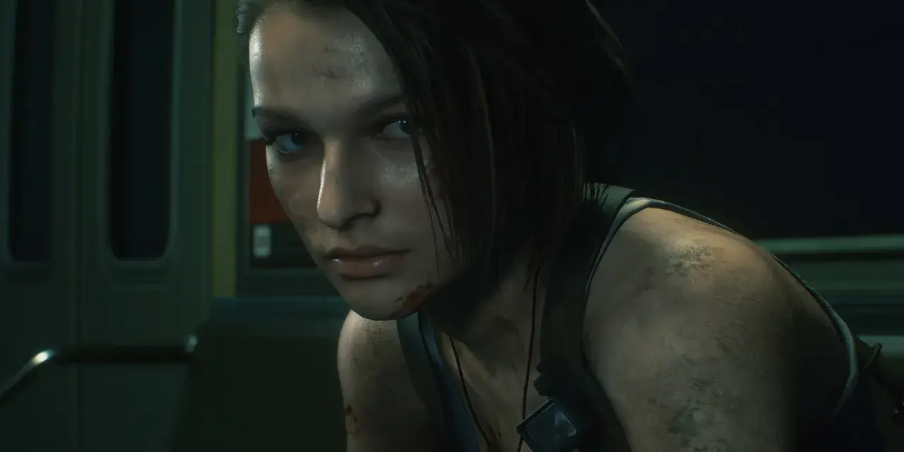 Jill Valentine z Resident Evil 3 Remake, brudna i poraniona, wygląda jak żywcem wyjęta z koszmaru. To właśnie **remaster co to** – odświeżona wersja klasyki.