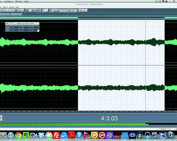 Edytor dźwięku z listą plików audio, w tym "ExPad-A1.wav". Widoczne fale dźwiękowe i kontrolki odtwarzania. To jest **sample wtyczka** w akcji.