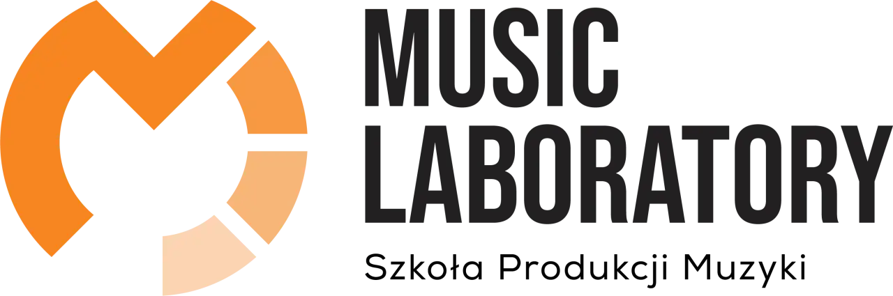 Logo Music Laboratory, Szkoła Produkcji Muzyki. Idealne miejsce na kurs produkcji muzycznej.
