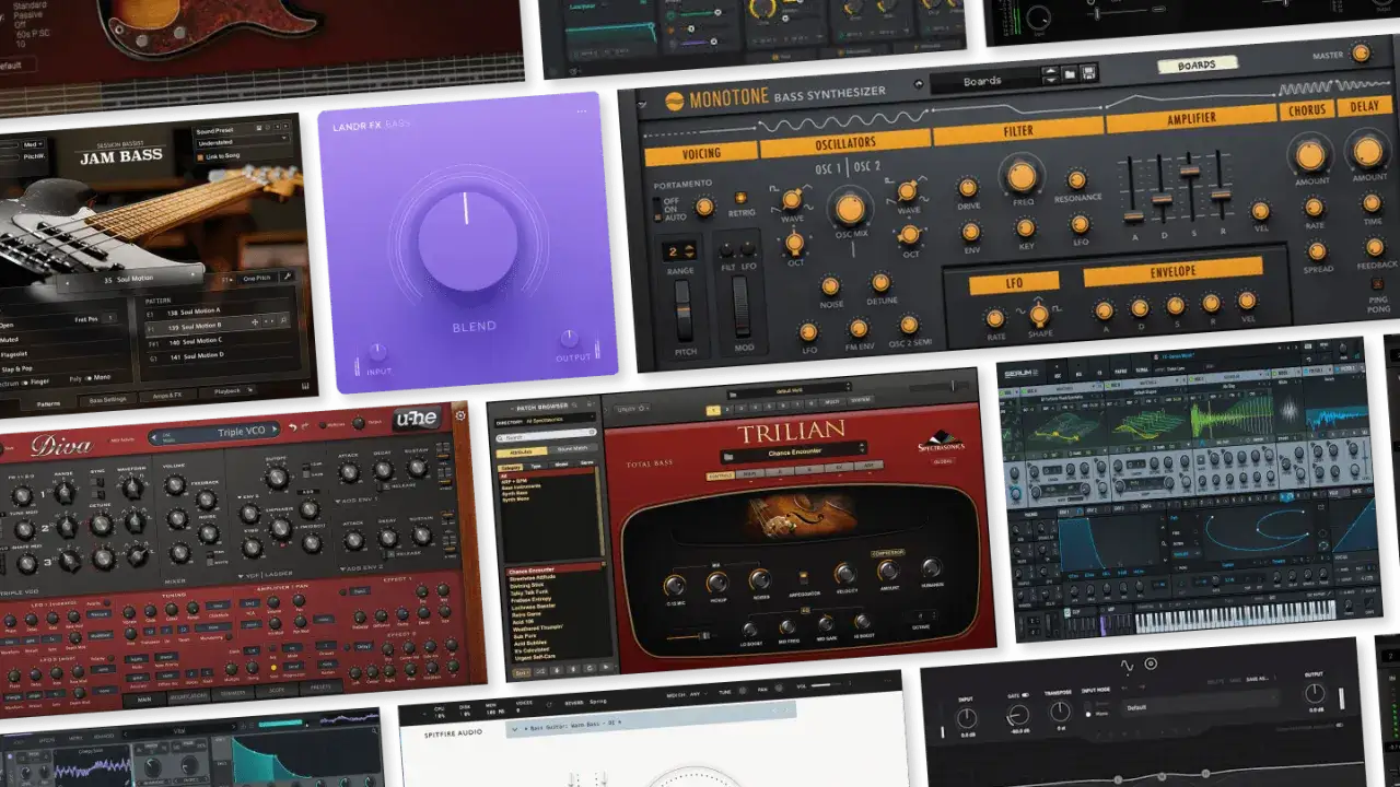 Kompilacja wtyczek VST, w tym syntezatorów basowych i efektów, idealna do tworzenia muzyki. Znajdź swój free bass vst!